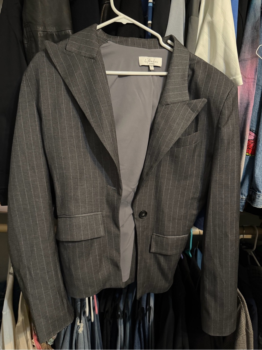 L'Academie Pinstripe Blazer small